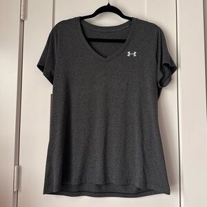 Under Armour Women's Charcoal V-Neck Tee
